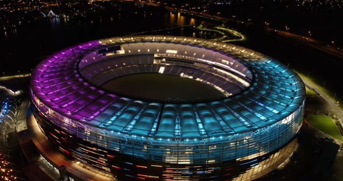 Aerial-shot-of-football-stadium